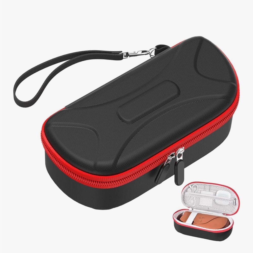 Black and Red Hard Shell Carrying Case